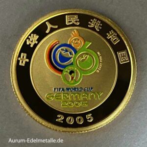 China 100 Yuan 2005 FIFA World Cup Germany 2006 PP