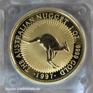 Australien Nugget Kangaroo 1 oz Gold 1997