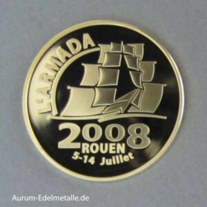 Frankreich Gold 10 Euro Armada in Rouen 2008 PP