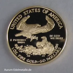 USA 1 oz American Eagle PP 50 Dollars Goldmünze Proof Diverse Jahrgänge