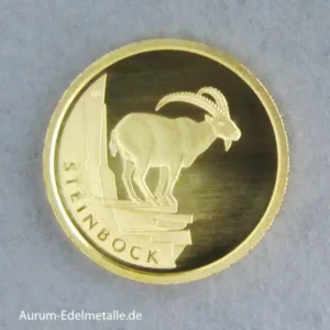 Deutschland 20 Euro Steinbock Rückkehr der Wildtiere 2023 Goldmünze