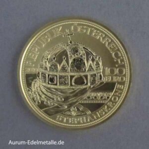 Österreich 100 Euro Stephanskrone von Ungarn 2010