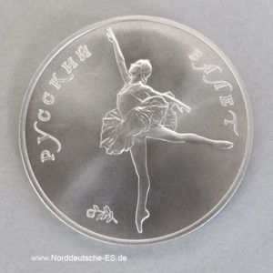 Palladiummuenze Russland-1-unzen-Ballerina-25-Rubel-1991