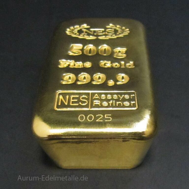 500g Goldbarren-9999-Norddeutsche