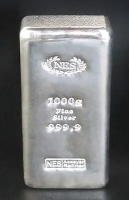 Edelmetalle kaufen 1Kg Silberbarren 999.9